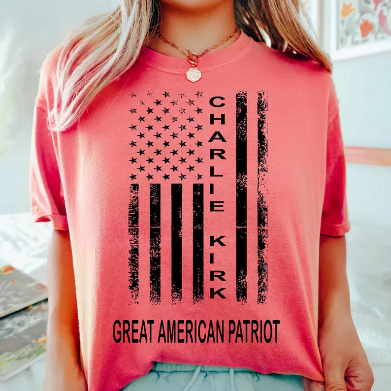 Pray for Charlie Kirk Shirt, Patriotic Charlie Kirk T-Shirt, Faith-Based Unisex Tee, Political Awareness Top RIP 2025